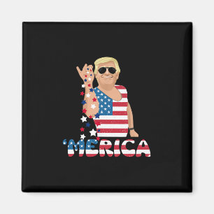 Imán Trump Patriótico 4 De Julio América Libertad Indep
