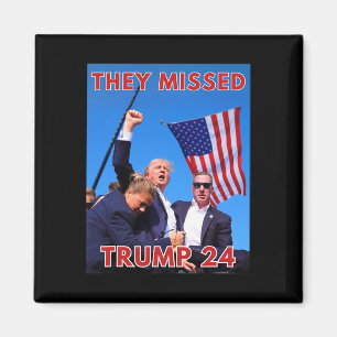 Imán Trump perdido 2024 - Maga política patriótica