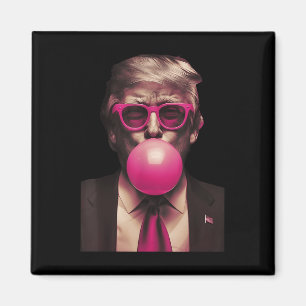 Imán Trump Pink Bubblegum Funny