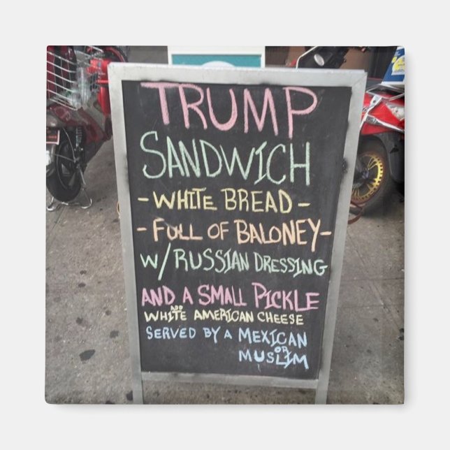 IMÁN TRUMP SANDWICH MAGNET (Frente)