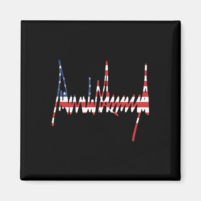 Imán Trump Signature Ee.Uu. 47º presidente pro-trump (Frente)