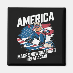 Imán Trump Snowboard Estados Unidos - Hacer El Snowboar