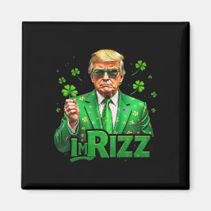 Imán Trump Soy Rizz St Patricks Day Lucky Shamrock Irel