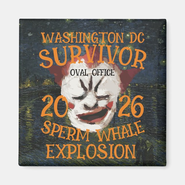 Imán Trump Sperm Whale Explosion Washington DC (Frente)