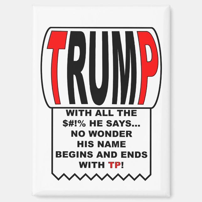 Imán ¡Trump TP! (Anverso)