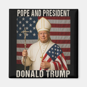 Imán Trump, un Papa divertido y el presidente Donald Tr