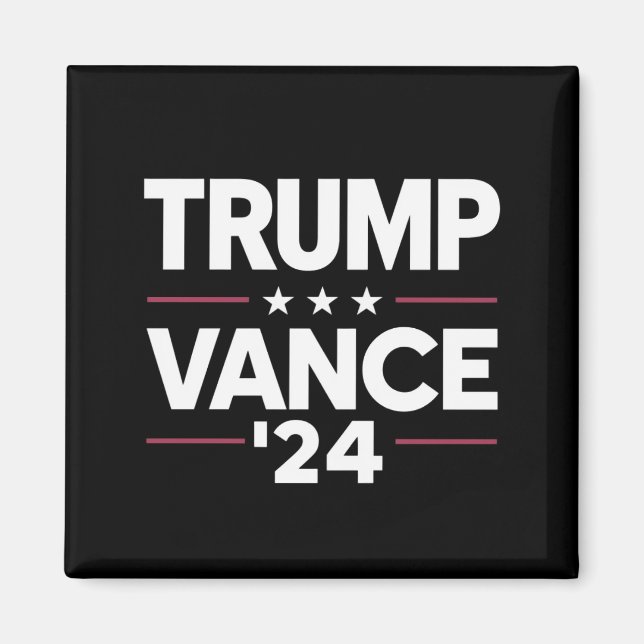 Imán Trump Vance 2024 para las elecciones presidenciale (Frente)