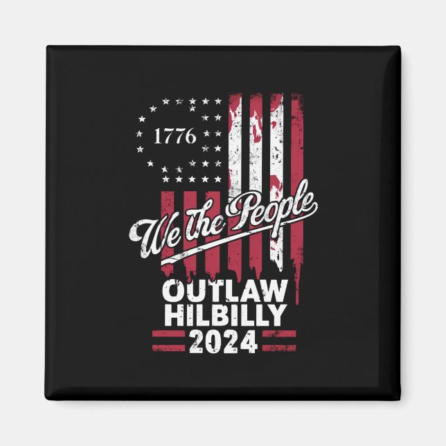 Imán Trump Vance 2024 Proscribe a Hillbilly (Frente)