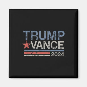 Imán Trump Vance 2024 Retro Stripe Trump Jd Vance