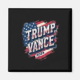 Imán Trump Vance 2025 Retro Stripe Trump Jd Vance