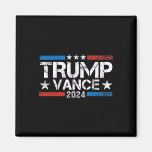 Imán Trump Vance 2025 Retro Stripe Trump Jd Vance 1 