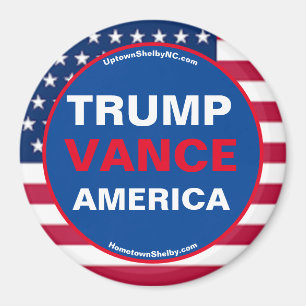 Imán TRUMP VANCE AMERICA Refrigerador Magnet