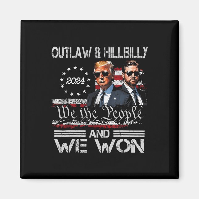 Imán Trump Vance Ganamos Inauguración Día 2025 47 (Frente)