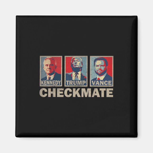 Imán Trump Vance Kennedy Checkmate 2024 (Frente)