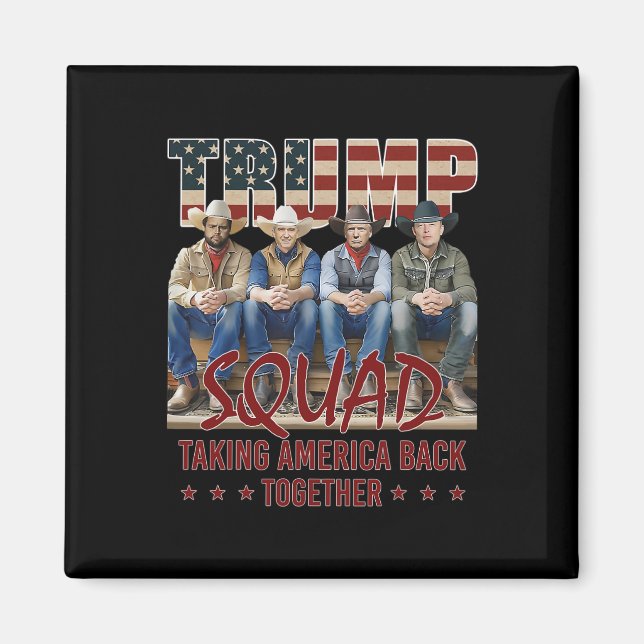 Imán Trump Vance Kennedy Elon Squad lleva a Estados Uni (Frente)