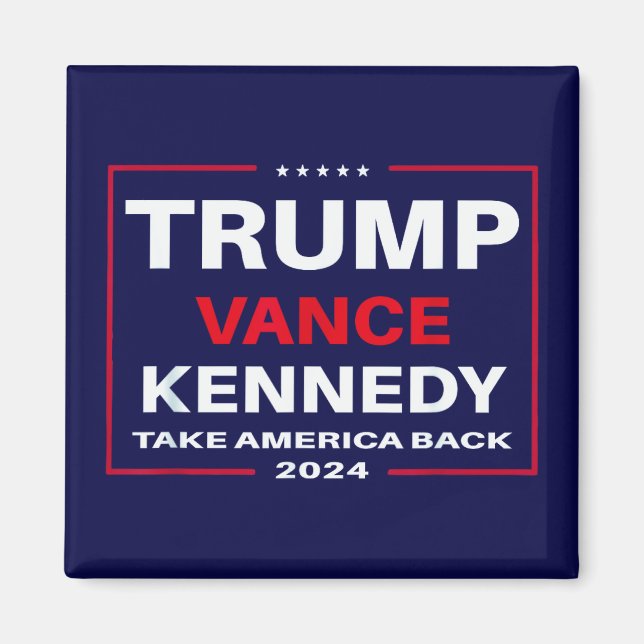 Imán Trump Vance Kennedy vuelve a hacer azul a Estados  (Frente)