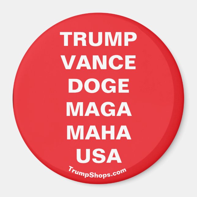 IMÁN TRUMP VANCE USA (Frente)