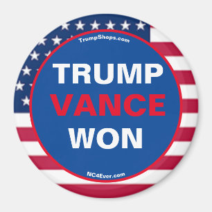 Imán TRUMP VANCE WON Refrigerador