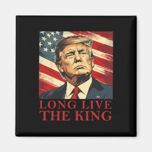 Imán Trump Viva El Rey Patriótico Americano 