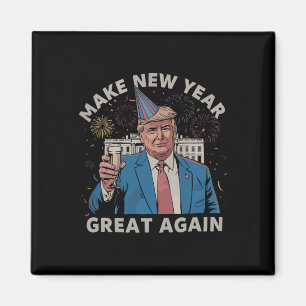Imán Trump vuelve a hacer grande el año nuevo feliz Año