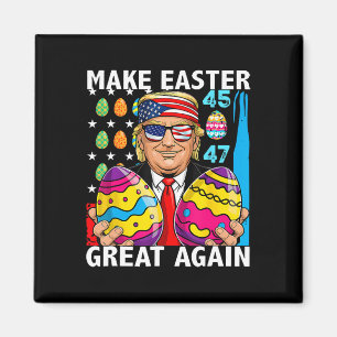 Imán Trump vuelve a hacer grande la Pascua 45 47 huevo