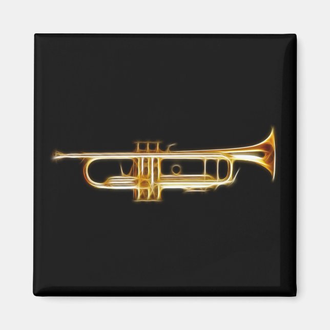 Imán Trumpet Brass Horn Wind Instrumento musical (Frente)