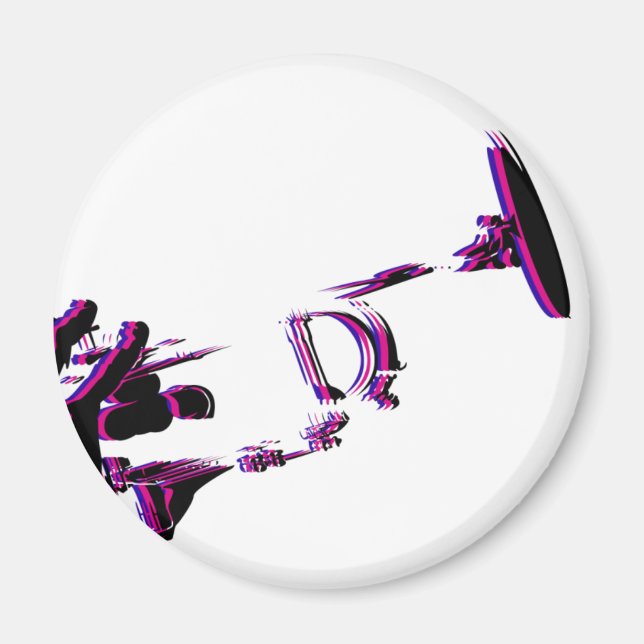 Imán Trumpet Player Fridge Magnet (Frente)