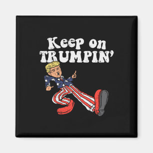 Imán Trumpin: Funny Bandera Estadounidense apoya reelig