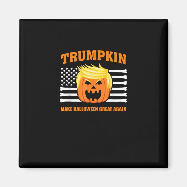 Imán Trumpkin Classic Halloween - Haz que Halloween sea (Frente)
