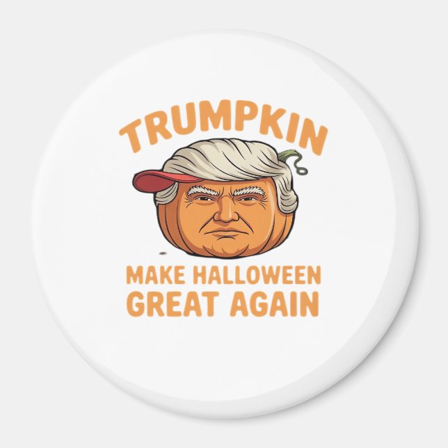 Imán Trumpkin de Halloween: Cita parodia temeraria para (Frente)