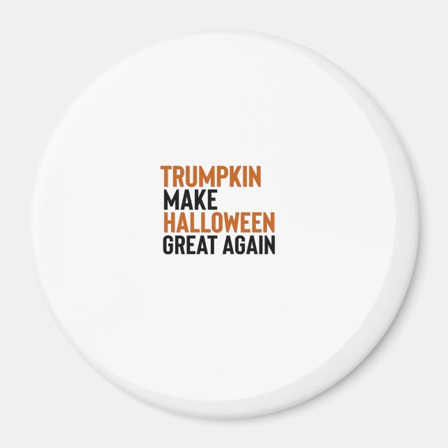 Imán Trumpkin de Halloween: Haz que Halloween sea grand (Frente)