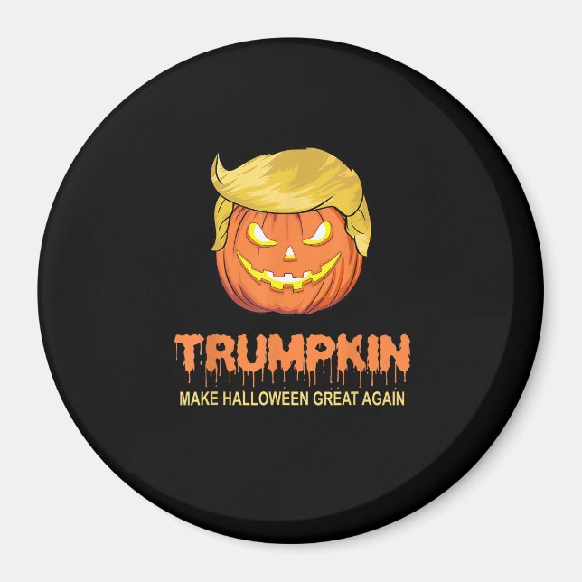 Imán Trumpkin de Halloween: Haz que Halloween vuelva a  (Frente)