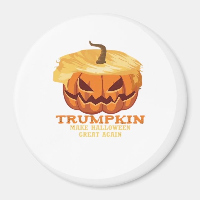 Imán Trumpkin Funny Calabaza Halloween - disfraz clásic (Frente)