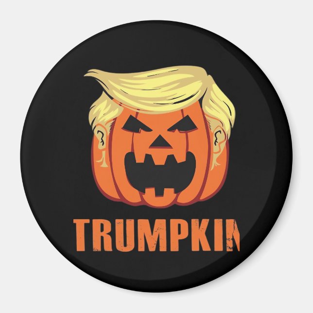 Imán Trumpkin hace Halloween (Frente)