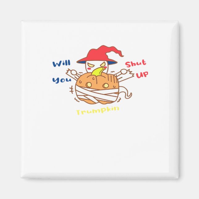 Imán Trumpkin Halloween Debate Sobre Las Elecciones Y J (Frente)