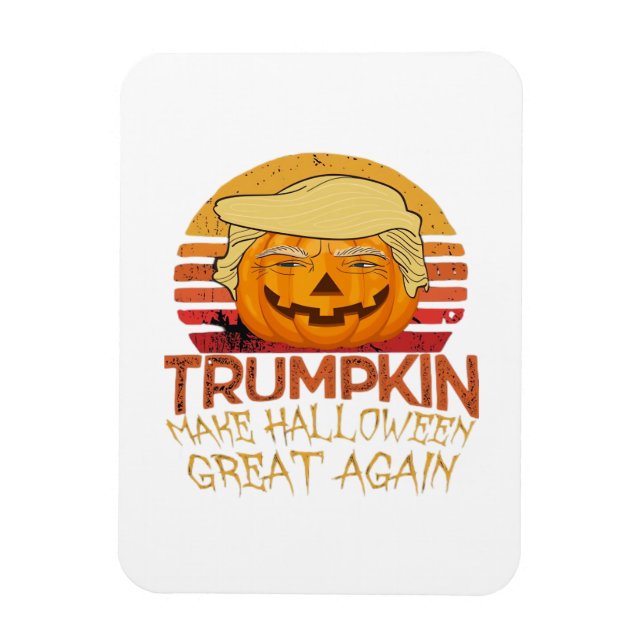 Imán Trumpkin Halloween Funny Classic (Vertical)