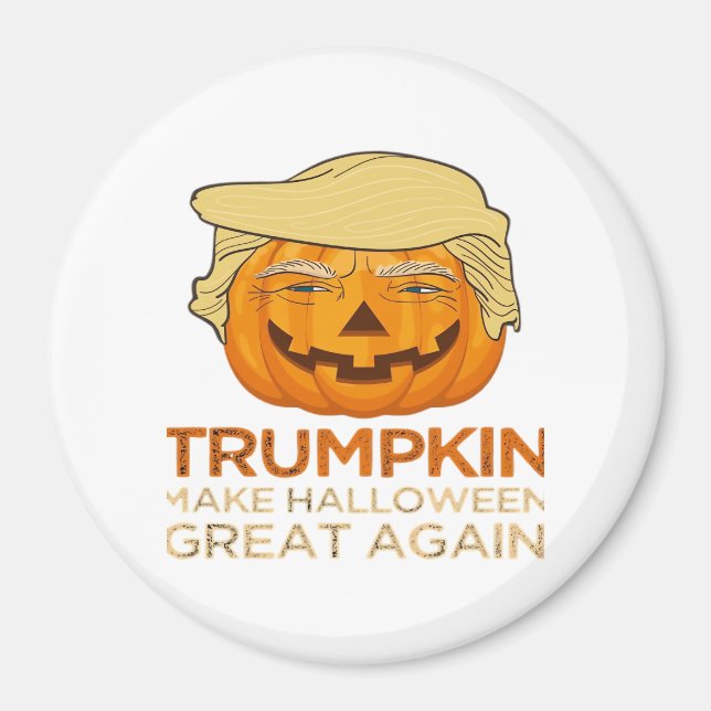 Imán Trumpkin Halloween Funny Classic (Frente)