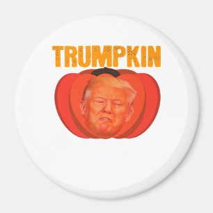 Imán Trumpkin Halloween Jack O Lantern Gráfica divertid