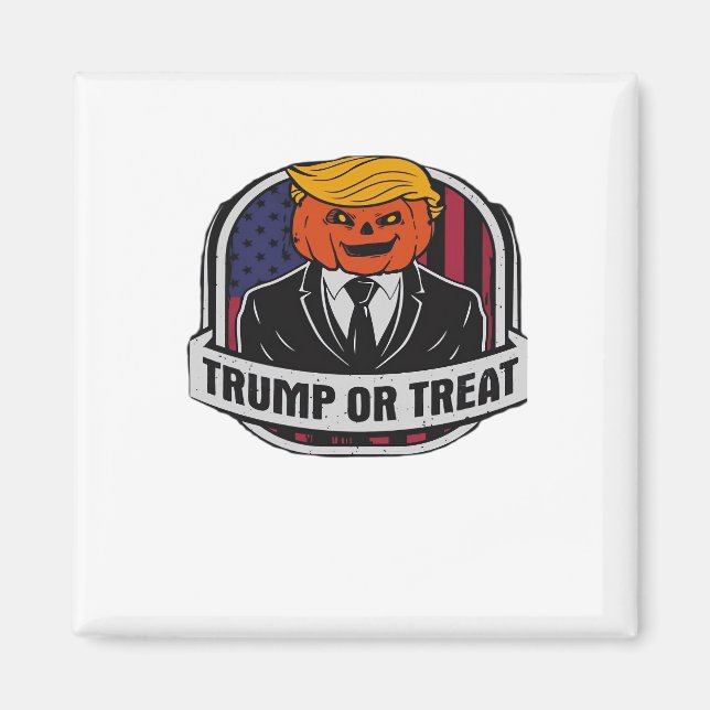 Imán Trumpkin O Trate Halloween - Cl De Disfraces Polít (Frente)