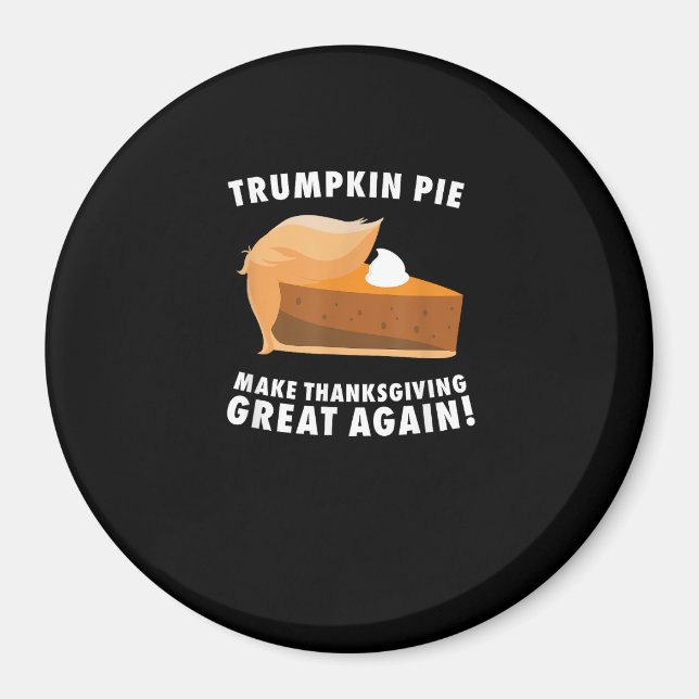 Imán Trumpkin Pie hace que el día de Acción de Gracias  (Frente)