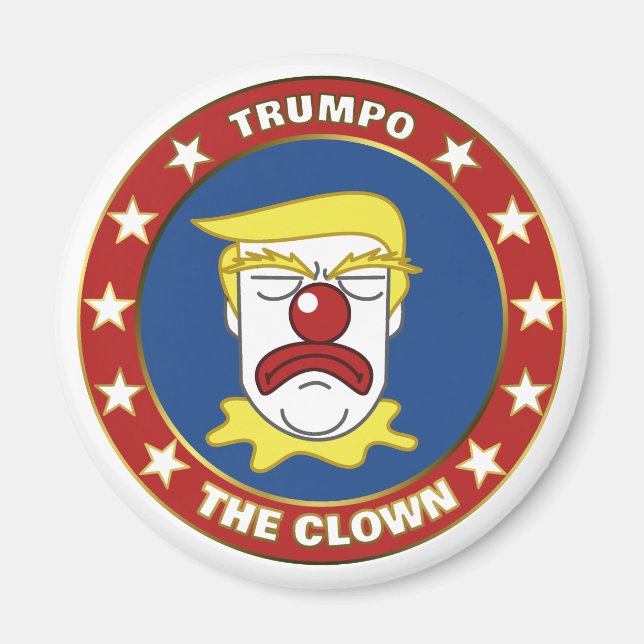 Imán Trumpo el payaso - Personalizado Donald Trump (Frente)