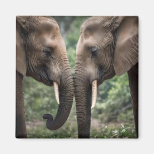 Imán "Trunk to Trunk: A Gentelphant Embrace"
