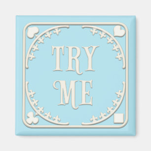 Imán "Try Me" Wonderland Tea Fiesta Charming Blue