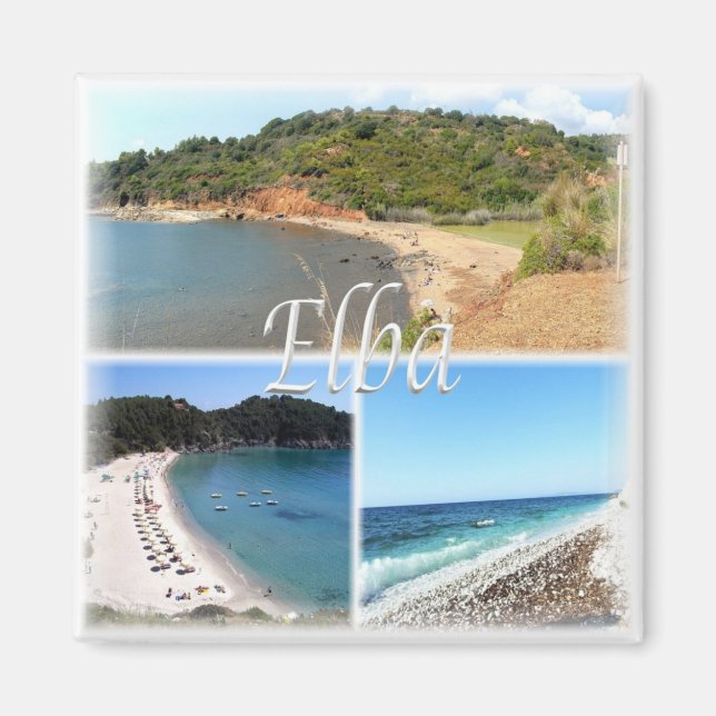 Imán TSC022 ISLA ELBA, Mosaico, Toscana, Fridge (Frente)