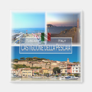 Imán TSC027 CASTIGLIONE DELLA PESCAIA, Mosaic, Fridge