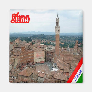 Imán TSC040 SIENA - Vista aérea - Toscana - Frigorífico