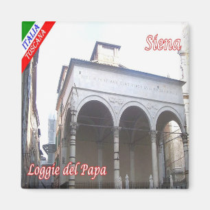 Imán TSC048 SIENA Loggie del Papa, Toscana, Fridge
