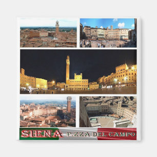 Imán TSC058 SIENA, Mosaic, Piazza Del Campo, Fridge