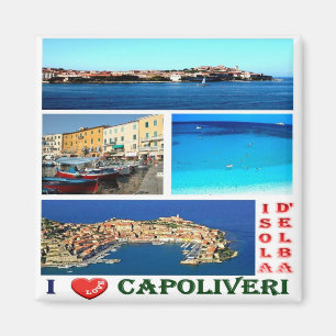 Imán TSC066 CAPOLIVERI, isla ELBA, Toscana, nevera