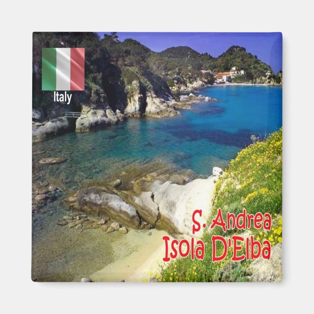 Imán TSC069 ELBA ISLAND Sant'Andrea, Toscana, Fridge (Frente)